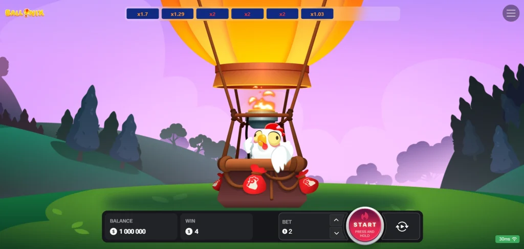 Ballonix geldspiel.